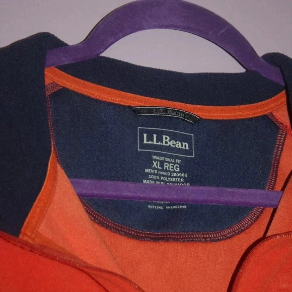 L.L. Bean Men's Traditional Fit XL Reg Fleece Pull-Over with Chest Pocket - Picture 4 of 13